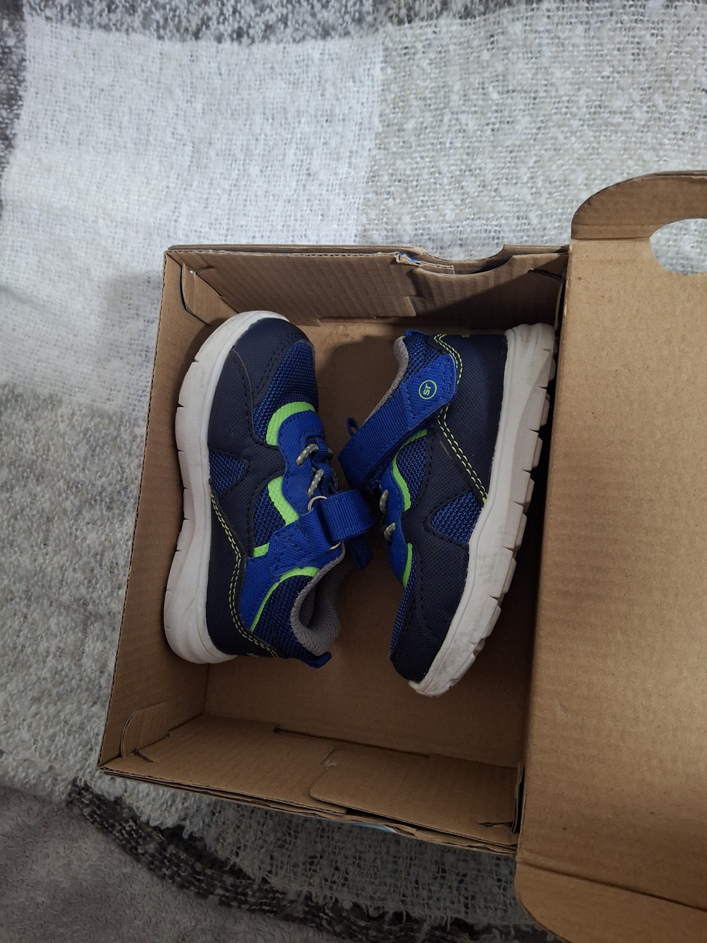 Infant Blue and Green Athletic Sneakers - Striderite 360